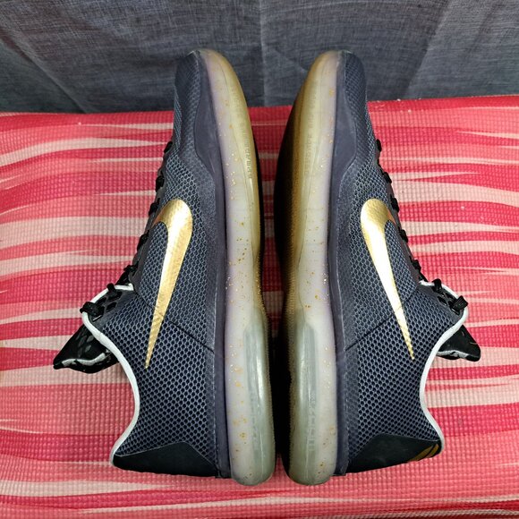%Nike Kobe 10 Low Nike iD (777411 992) Shoes Size 13 Black Gold Number 45 ( A4 ) main image 7